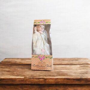 Vintage Doll Collectible Fine Porcelain Doll by Crowne 1999 Collector Doll 15"